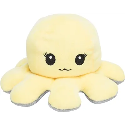 TRIXIE OCTOPUS OMKEERBAAR PLUCHE GRIJS / GEEL 19 CM TRIXIE OCTOPUS OMKEERBAAR PLUCHE GRIJS / GEEL 19 CM
