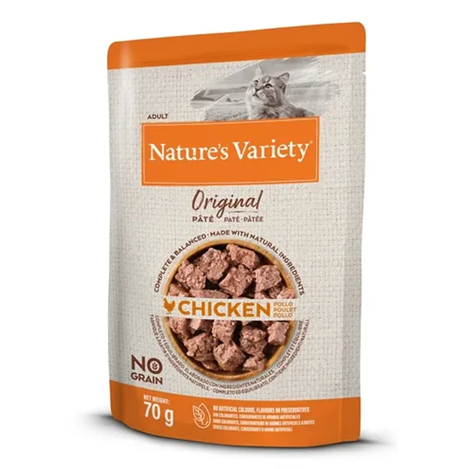 NATURES VARIETY ORIGINAL POUCH CHICKEN 12X70 GR