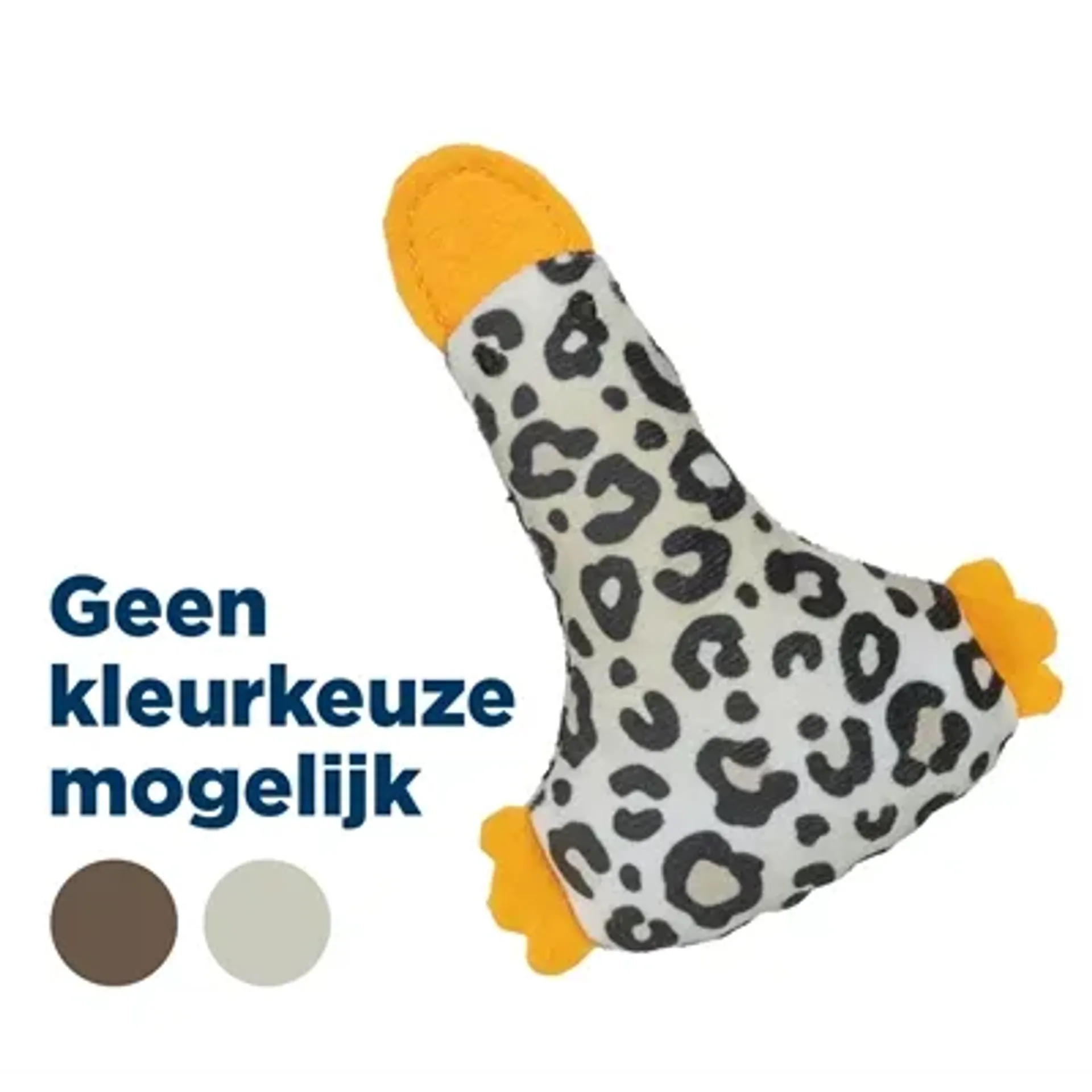 TRIXIE EEND PLUCHE PANTERPRINT MET KATTENKRUID / CATNIP ASSORTI 12 CM