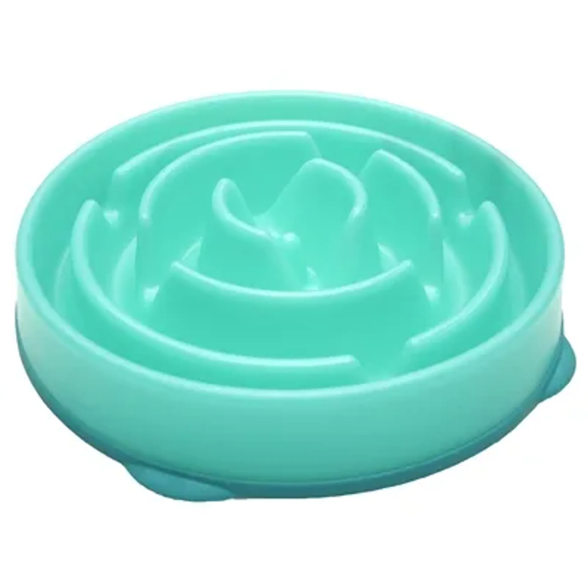 SLO-BOWL FEEDER DROP TEAL LICHTBLAUW 29X29X7 CM