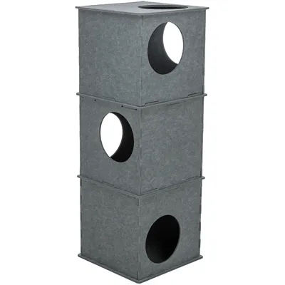 TRIXIE KATTENHUIS TOREN NELE VILT GRIJS 38X38X105 CM TRIXIE KATTENHUIS TOREN NELE VILT GRIJS 38X38X105 CM