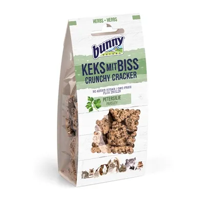 BUNNY NATURE CRUNCHY CRACKER PETERSELIE 50 GR BUNNY NATURE CRUNCHY CRACKER PETERSELIE 50 GR