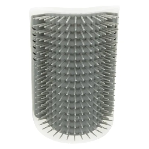 TRIXIE MASSAGEBORSTEL MUUR HOEK GRIJS 8X13 CM TRIXIE MASSAGEBORSTEL MUUR HOEK GRIJS 8X13 CM