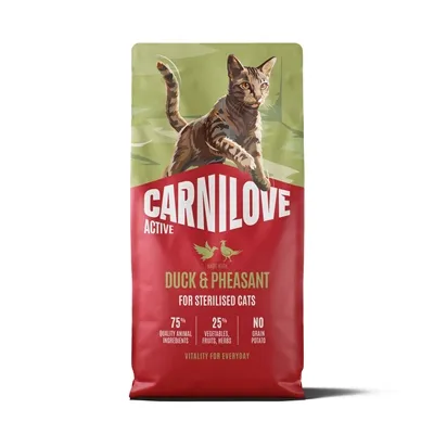 CARNILOVE ACTIVE ADULT STERILISED ALL BREEDS DUCK / PHEASANT 6 KG CARNILOVE ACTIVE ADULT STERILISED ALL BREEDS DUCK / PHEASANT 6 KG