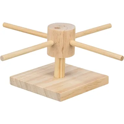 TRIXIE VOER DRAAIMOLEN ONBEHANDELD HOUT 22X22X8 CM TRIXIE VOER DRAAIMOLEN ONBEHANDELD HOUT 22X22X8 CM
