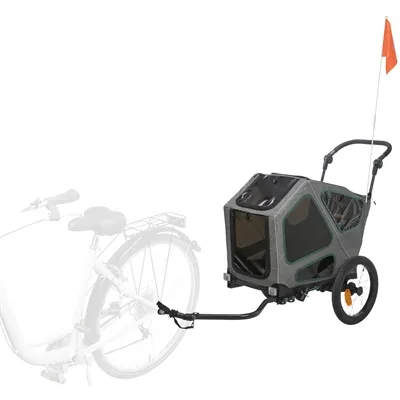 TRIXIE FIETSKAR GRIJS / SALIE 62X80-130X92 CM TRIXIE FIETSKAR GRIJS / SALIE 62X80-130X92 CM