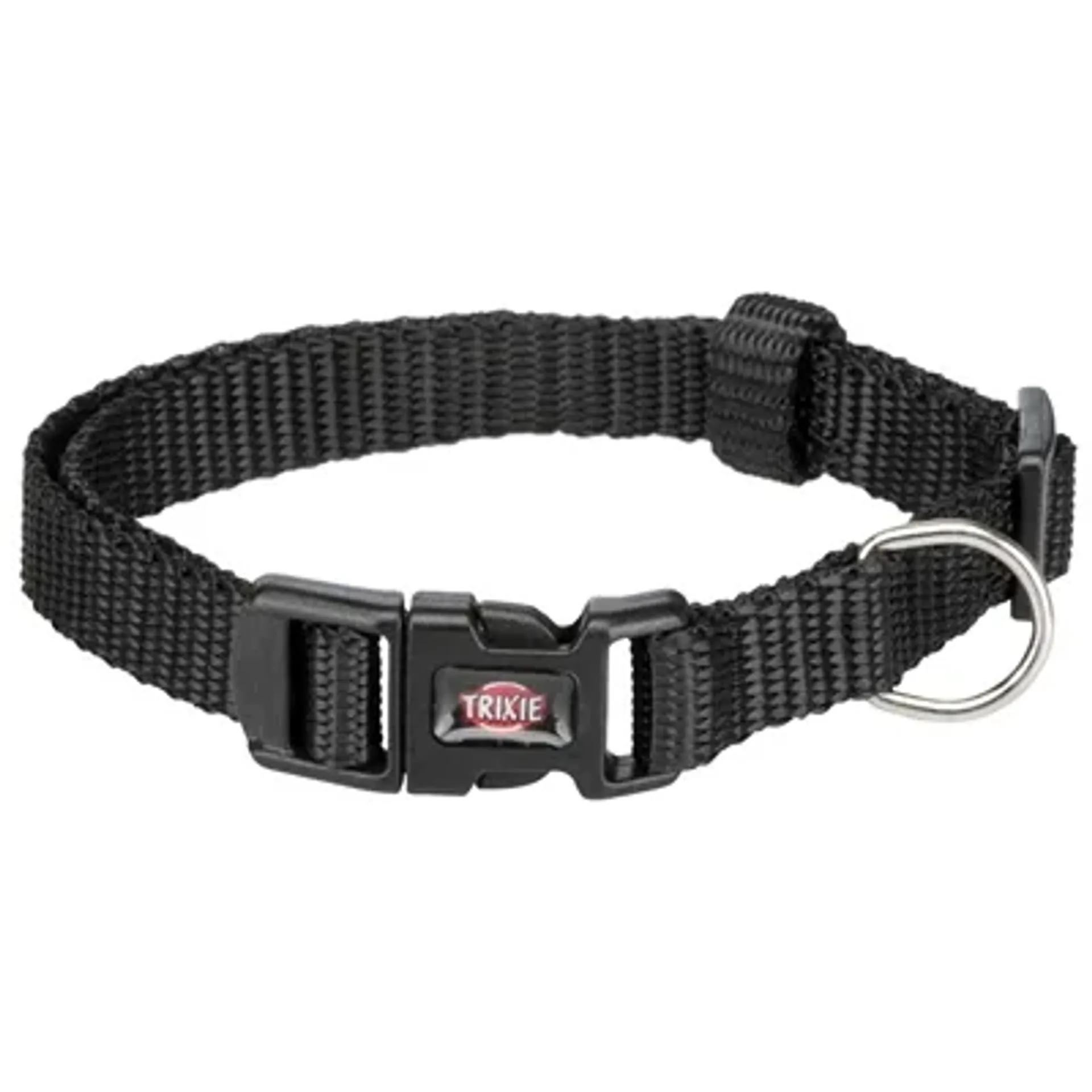 TRIXIE HALSBAND HOND PREMIUM ZWART 22-35X1 CM