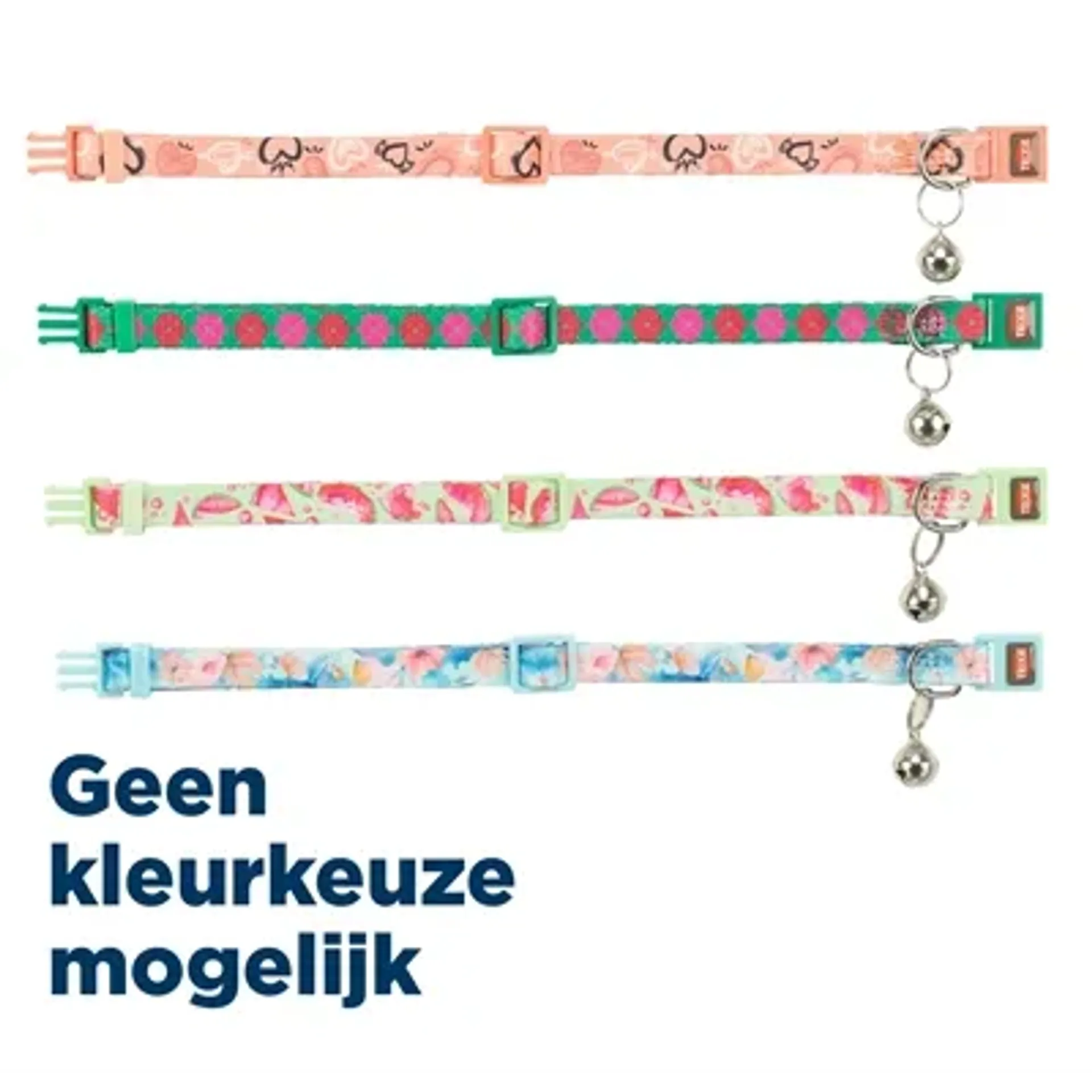 TRIXIE KATTENHALSBAND FLOWER POWER ASSORTI 19-31X1 CM