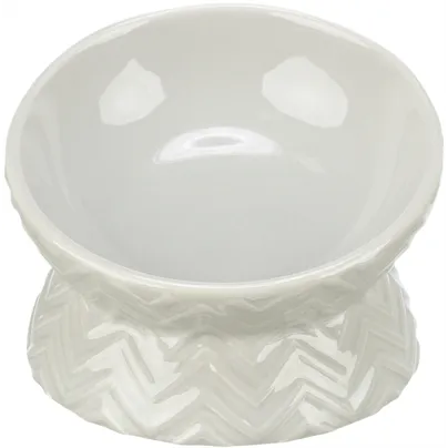 TRIXIE VERHOOGDE VOERBAK / WATERBAK KERAMIEK LICHT TAUPE 150 ML 13 CM TRIXIE VERHOOGDE VOERBAK / WATERBAK KERAMIEK LICHT TAUPE 150 ML 13 CM