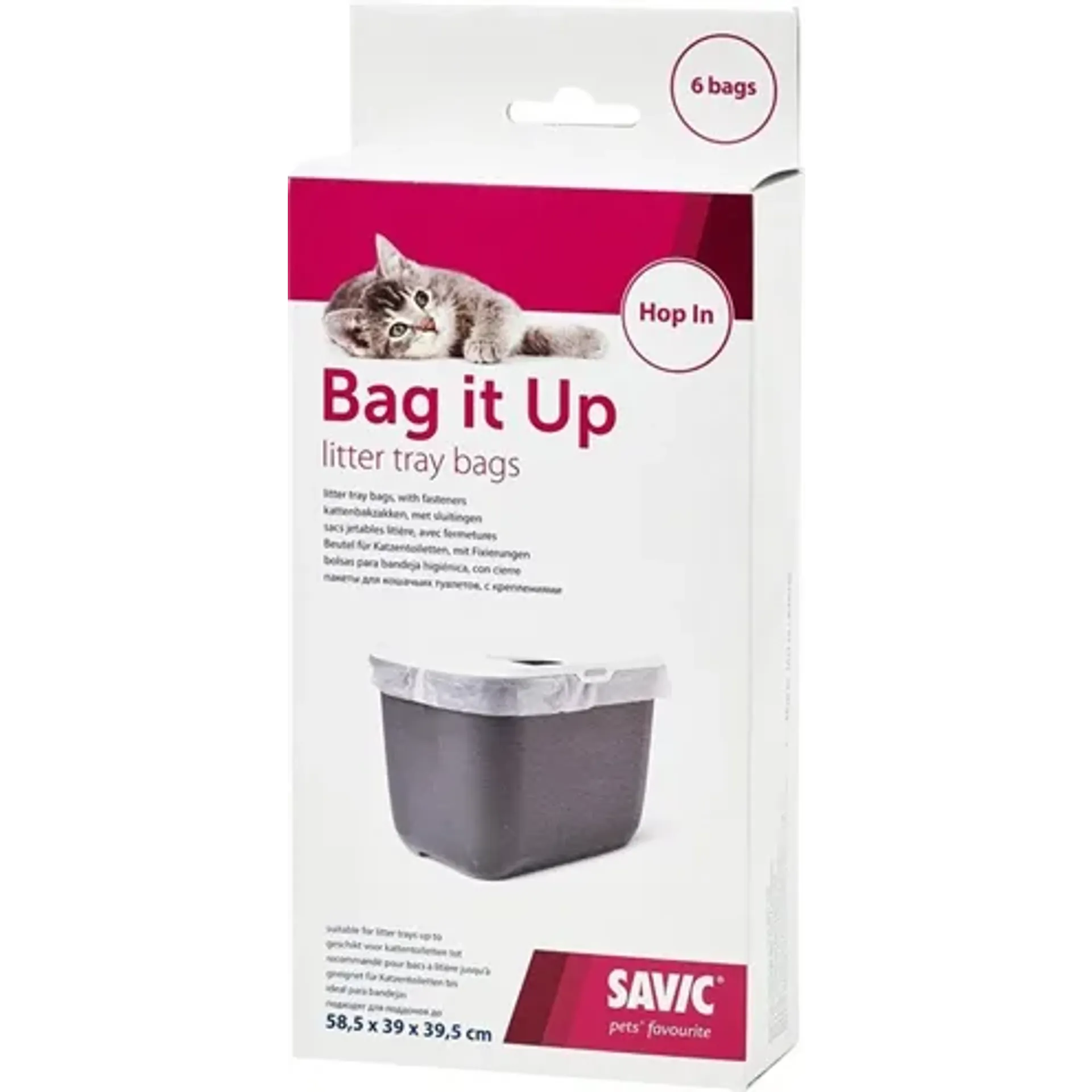 SAVIC KATTENBAKZAK BAG IT UP VOOR HOP IN KATTENBAK 58,5X39X39,5 CM