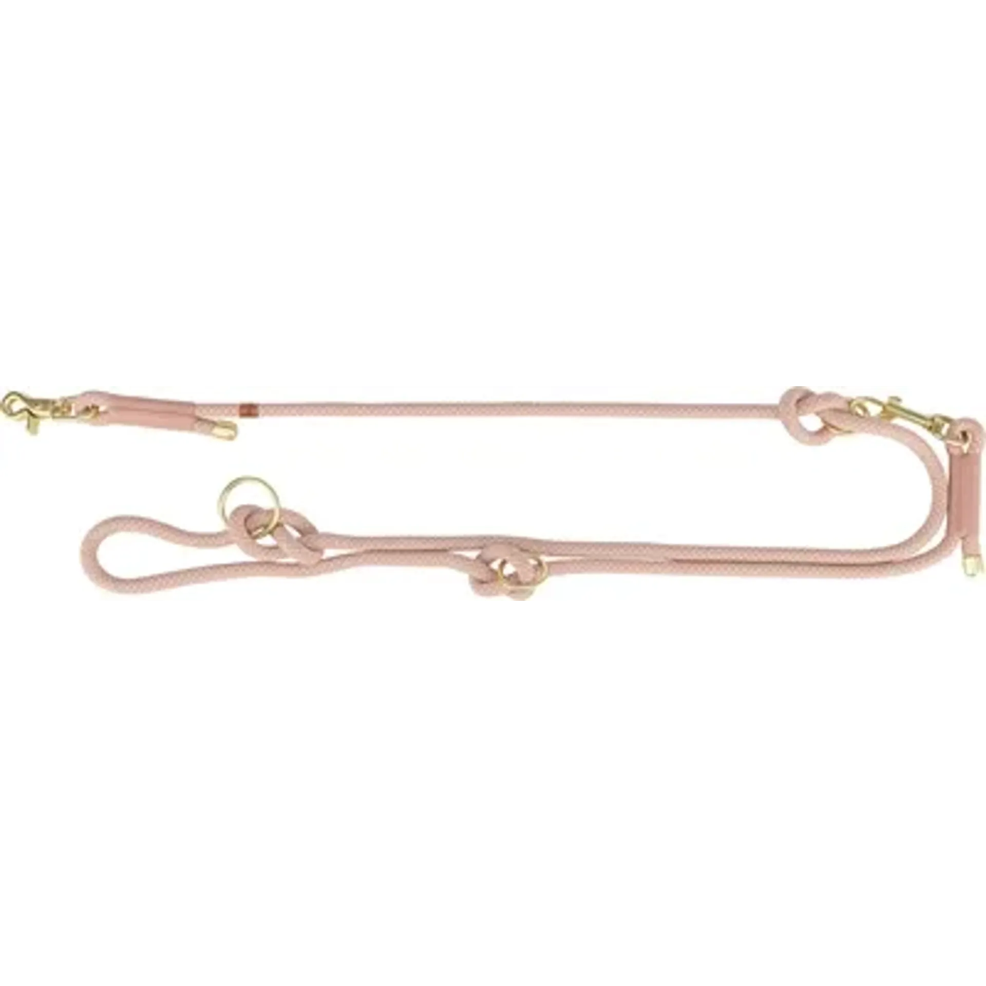 TRIXIE SOFT ROPE HONDENRIEM VERSTELBAAR ROZE / LICHT ROZE 200X1 CM