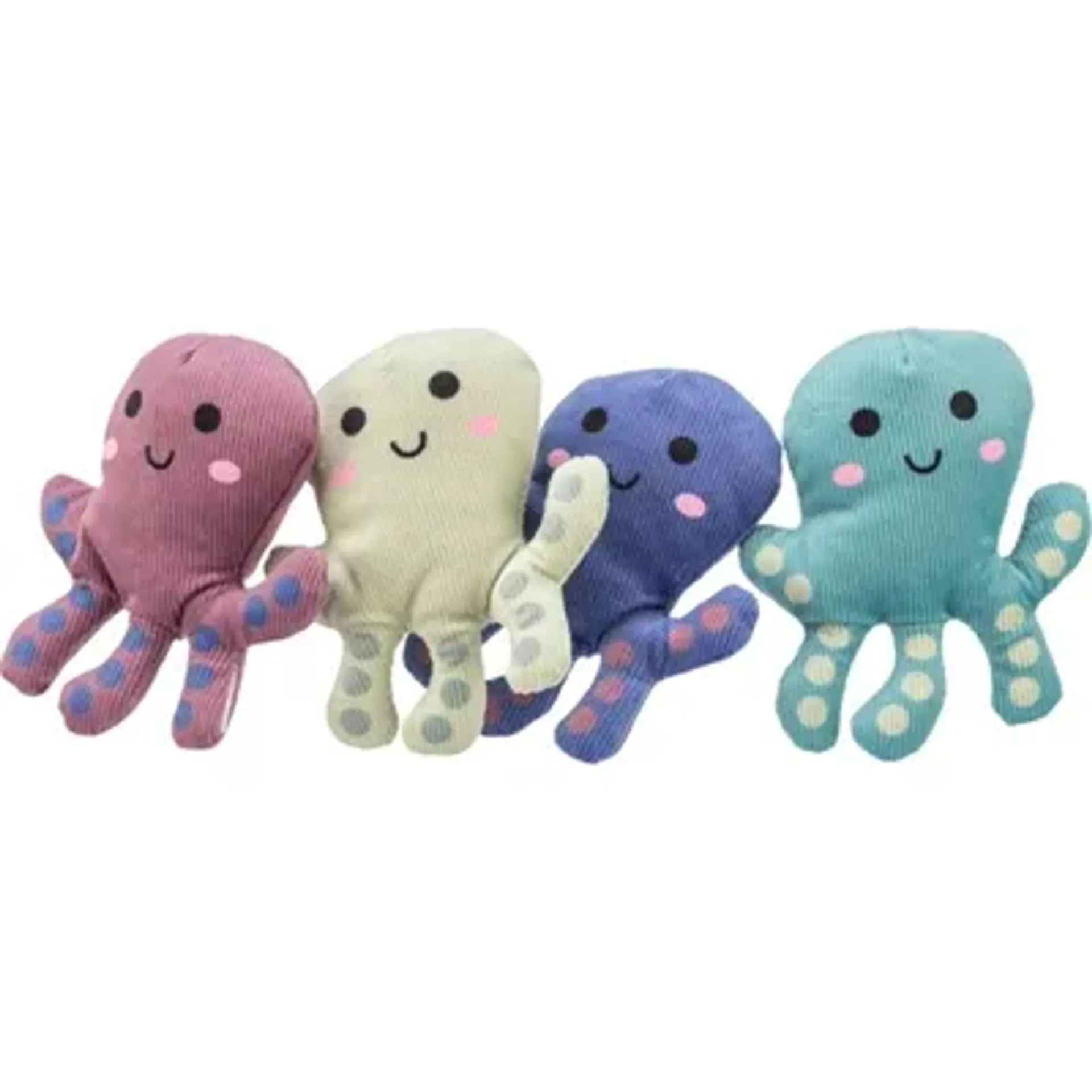 TRIXIE OCTOPUS PLUCHE MET CATNIP ASSORTI 10 CM