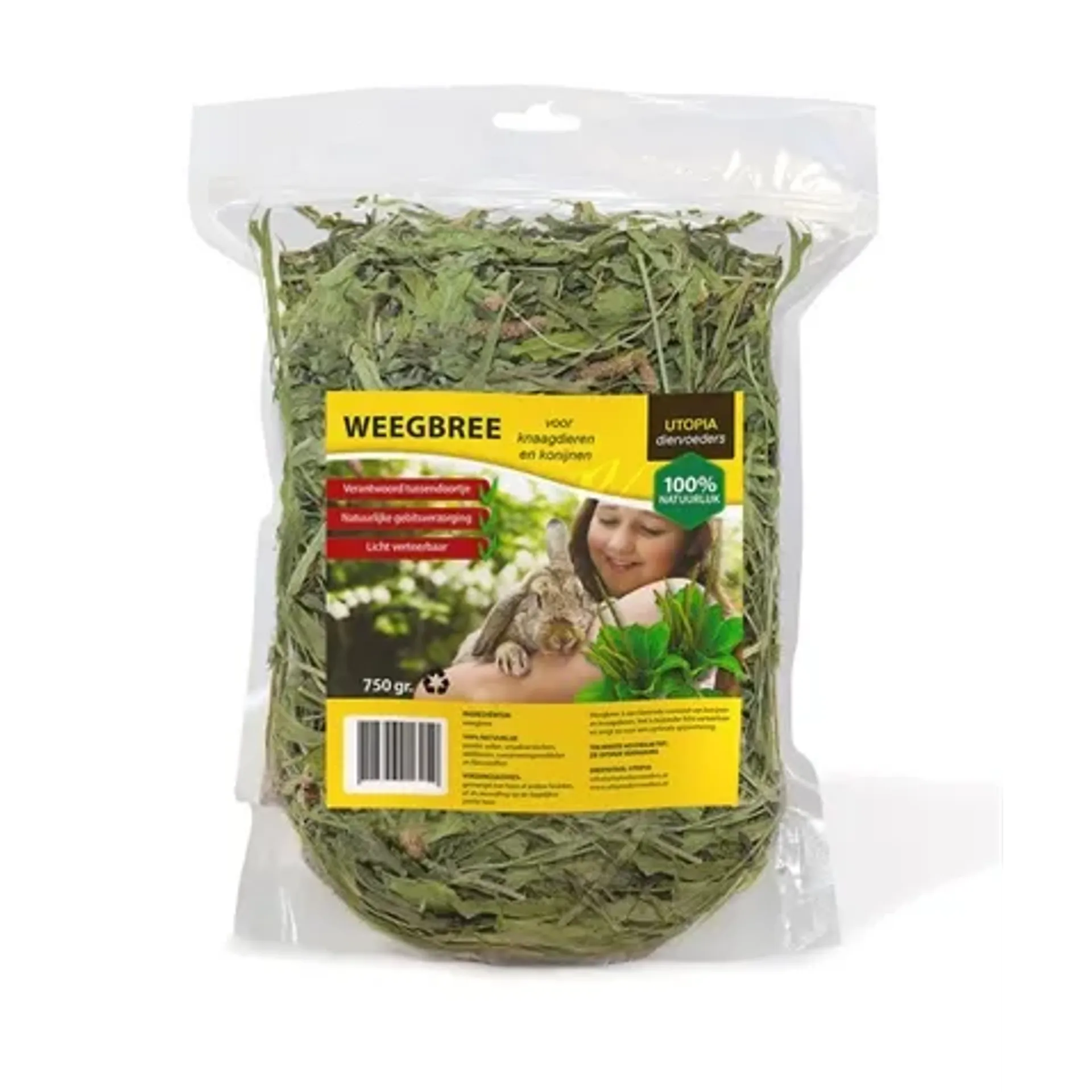 UTOPIA WEEGBREE VOOR KNAAGDIEREN EN KONIJNEN 750 GR