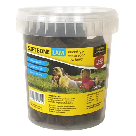 UTOPIA DIERTOTAAL SOFT BONES LAM 450 GR UTOPIA DIERTOTAAL SOFT BONES LAM 450 GR