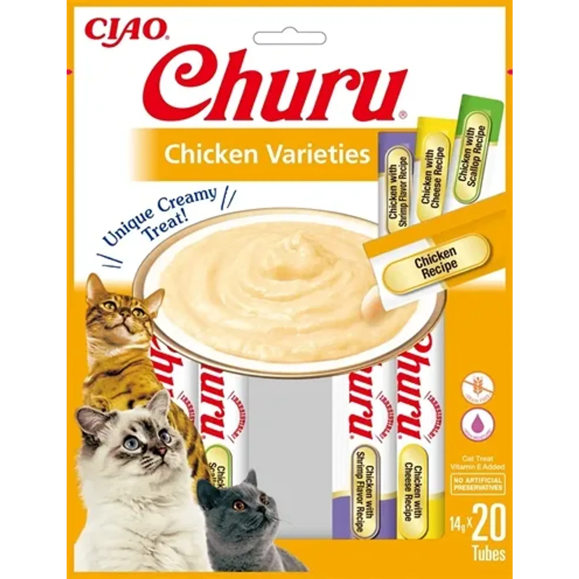 INABA CHURU MULTIPACK CHICKEN 20X14 GR