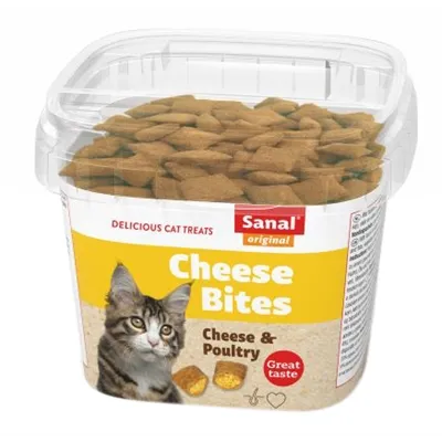 SANAL CAT CHEESE BITES CUP 75 GR SANAL CAT CHEESE BITES CUP 75 GR