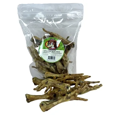 PETSNACK KIPPENPOTEN GEROOKT BRUIN 200 GR PETSNACK KIPPENPOTEN GEROOKT BRUIN 200 GR