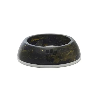 SAVIC VOERBAK DELICE 1 MARBLE ZWART / GOUD 16,5X16,5X5 CM 300 ML SAVIC VOERBAK DELICE 1 MARBLE ZWART / GOUD 16,5X16,5X5 CM 300 ML