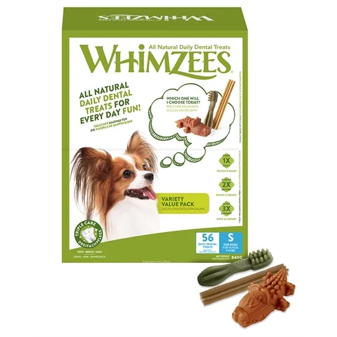 WHIMZEES VARIETY BOX SMALL 56 ST WHIMZEES VARIETY BOX SMALL 56 ST