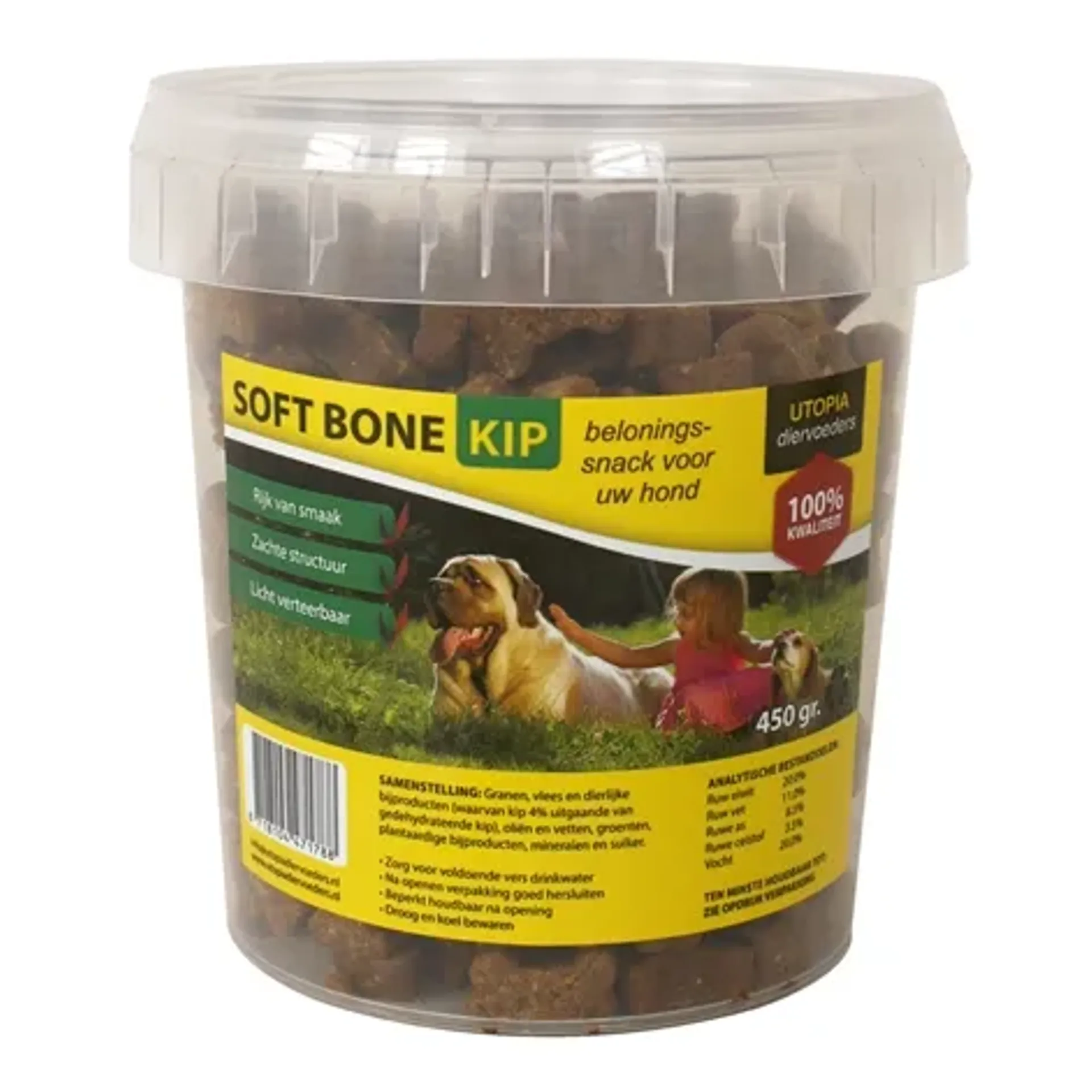 UTOPIA DIERTOTAAL SOFT BONES KIP 450 GR