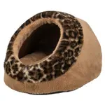 TRIXIE KATTENMAND IGLO LEO SOFT PLUCHE BRUIN / PANTERPRINT 35X41X26 CM TRIXIE KATTENMAND IGLO LEO SOFT PLUCHE BRUIN / PANTERPRINT 35X41X26 CM