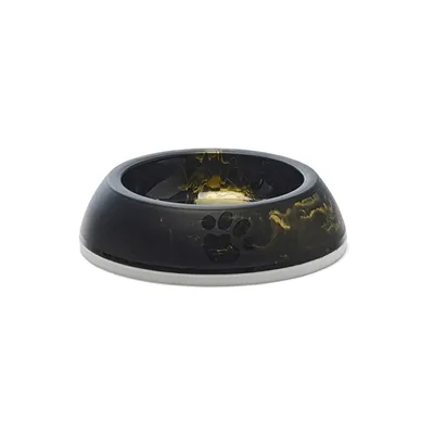 SAVIC VOERBAK KAT DELICE MARBLE ZWART / GOUD 10,5X10,5X4 CM 200 ML SAVIC VOERBAK KAT DELICE MARBLE ZWART / GOUD 10,5X10,5X4 CM 200 ML