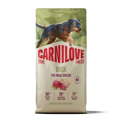 CARNILOVE TRUE FRESH ADULT SMALL BREED DUCK 4 KG CARNILOVE TRUE FRESH ADULT SMALL BREED DUCK 4 KG