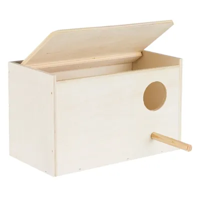 TRIXIE NESTKASTJE HOUT 21X12X13 CM GAT 4 CM TRIXIE NESTKASTJE HOUT 21X12X13 CM GAT 4 CM