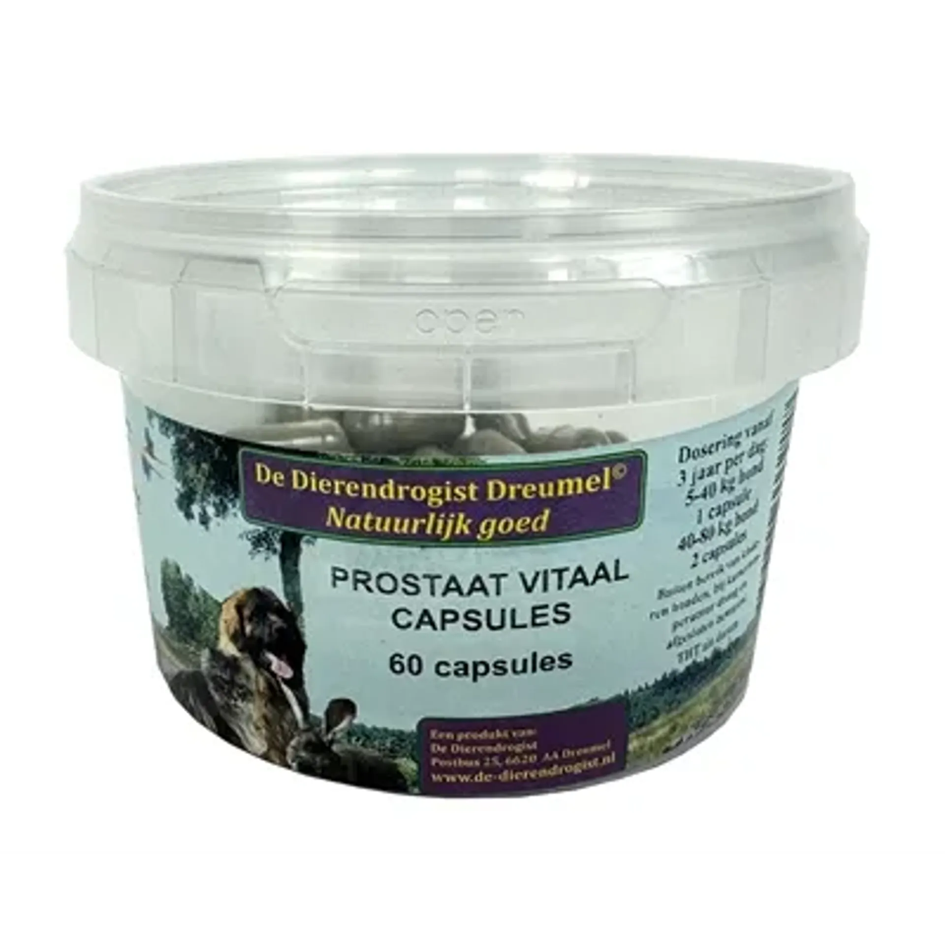 DIERENDROGIST PROSTAAT VITAAL CAPSULES 60 ST