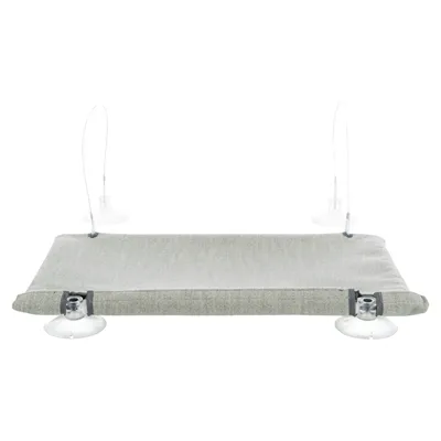 TRIXIE KATTENMAND HANGMAT RAAM VELOURS GRIJS 50X30 CM TRIXIE KATTENMAND HANGMAT RAAM VELOURS GRIJS 50X30 CM