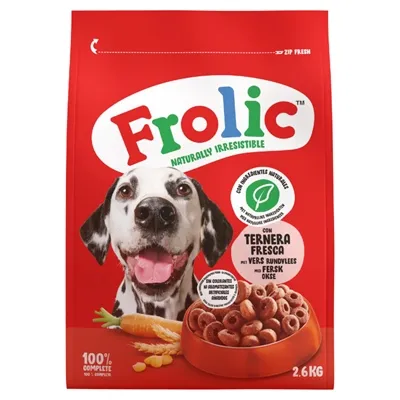FROLIC DROOG MET RUNDVLEES 2,6 KG FROLIC DROOG MET RUNDVLEES 2,6 KG