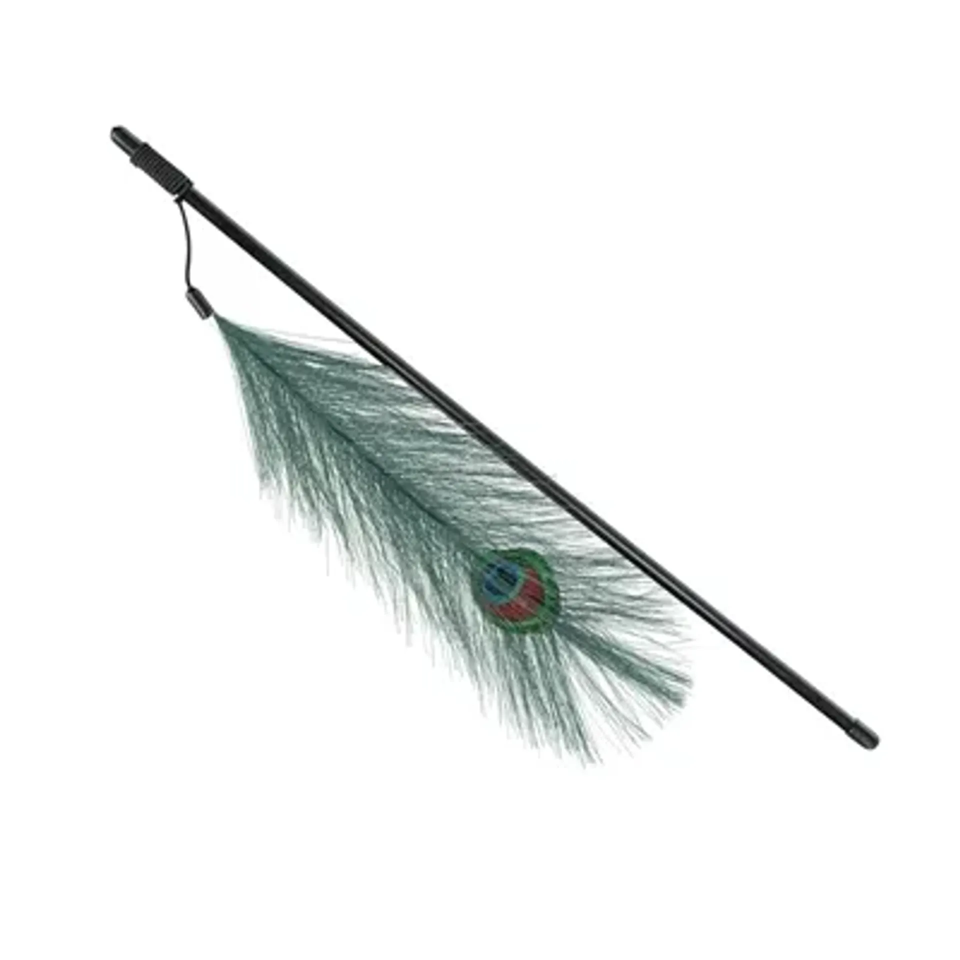 TRIXIE KATTENHENGEL MET PAUWENVEER 47 CM