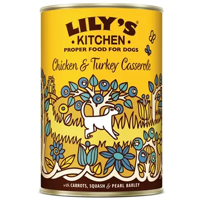 LILY’S KITCHEN DOG CHICKEN / TURKEY CASSEROLE 6X400 GR LILY’S KITCHEN DOG CHICKEN / TURKEY CASSEROLE 6X400 GR