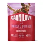 CARNILOVE POUCH TURKEY / BUFFALO / ROSE PETALS 12X300 GR CARNILOVE POUCH TURKEY / BUFFALO / ROSE PETALS 12X300 GR