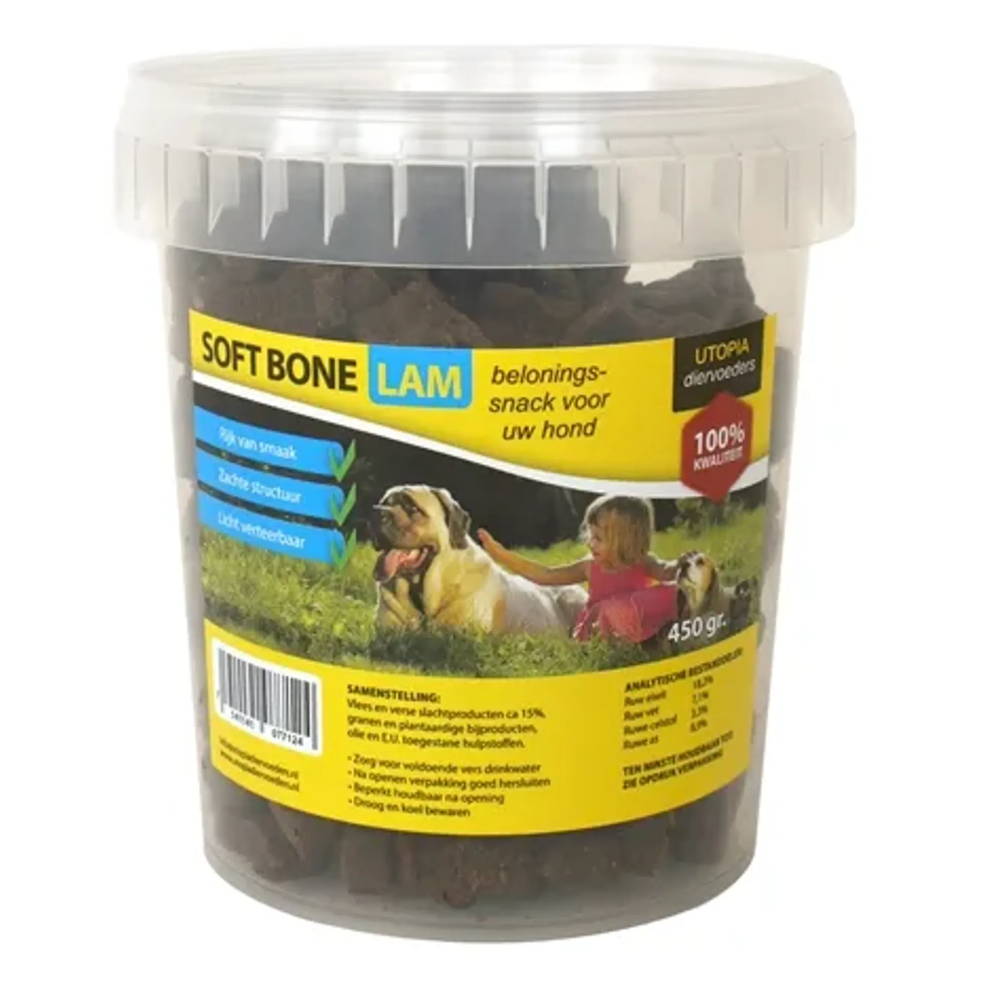 UTOPIA DIERTOTAAL SOFT BONES LAM 450 GR