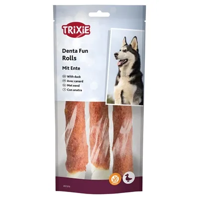 TRIXIE DENTA FUN DUCK CHEWING ROLLS 140 GR 17 CM TRIXIE DENTA FUN DUCK CHEWING ROLLS 140 GR 17 CM