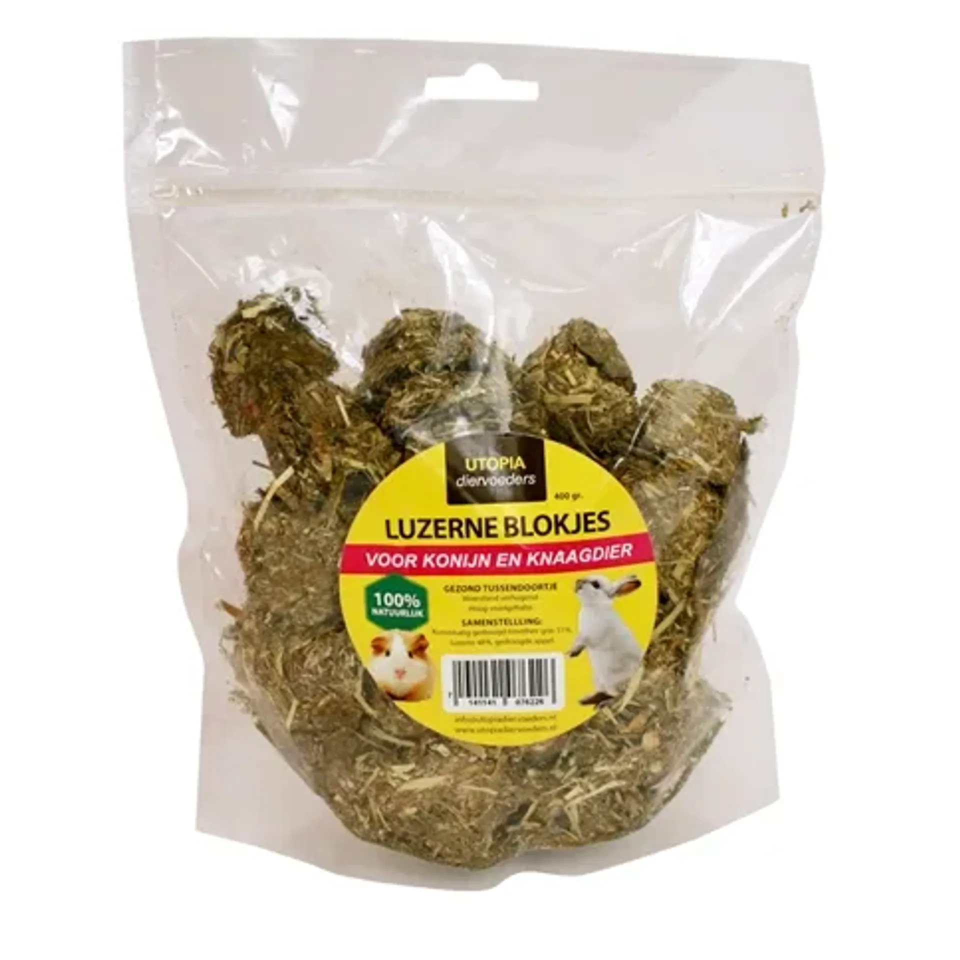 UTOPIA LUZERNE BLOKJES 400 GR