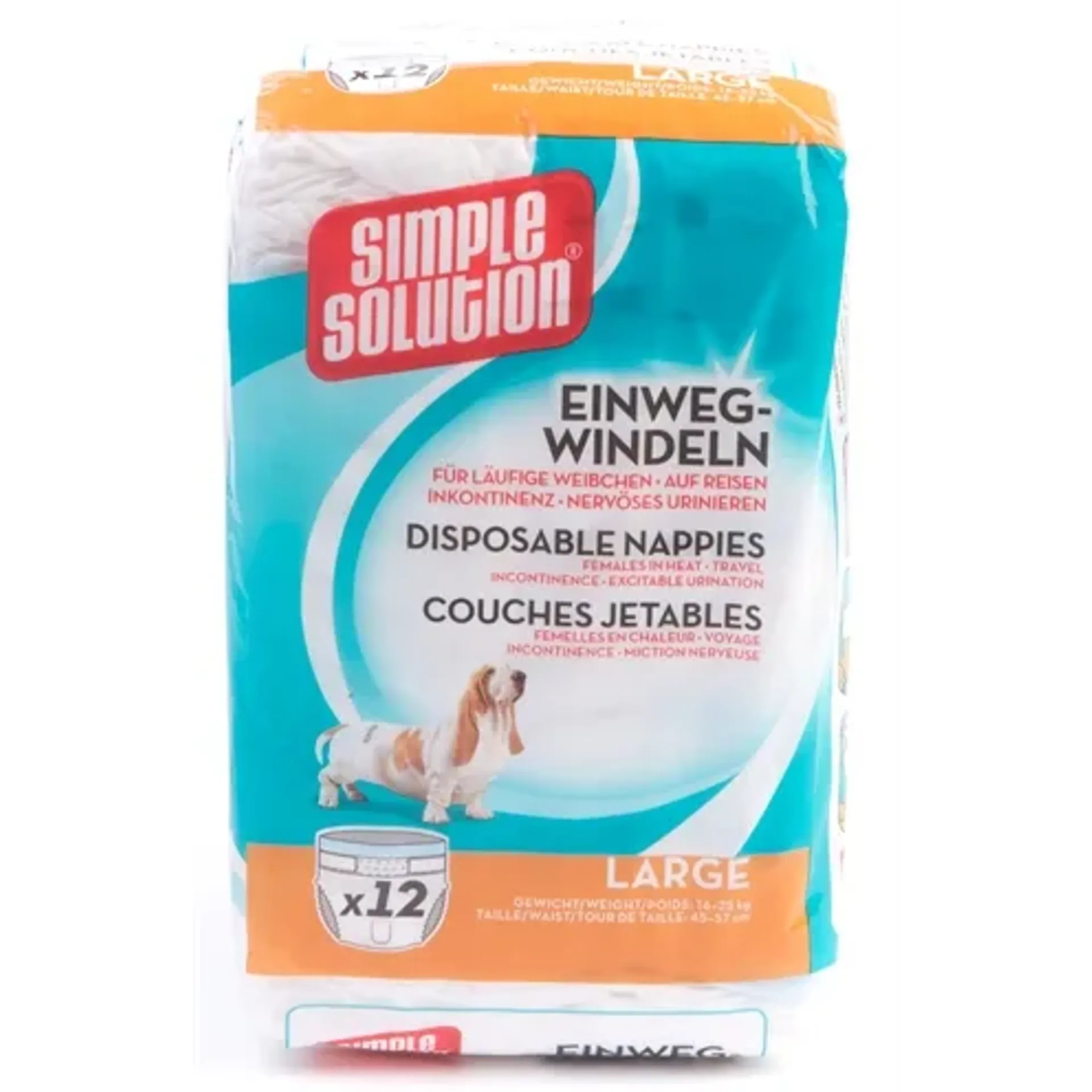 SIMPLE SOLUTION WEGWERP HONDEN LUIER LARGE 12 ST 45-57 CM