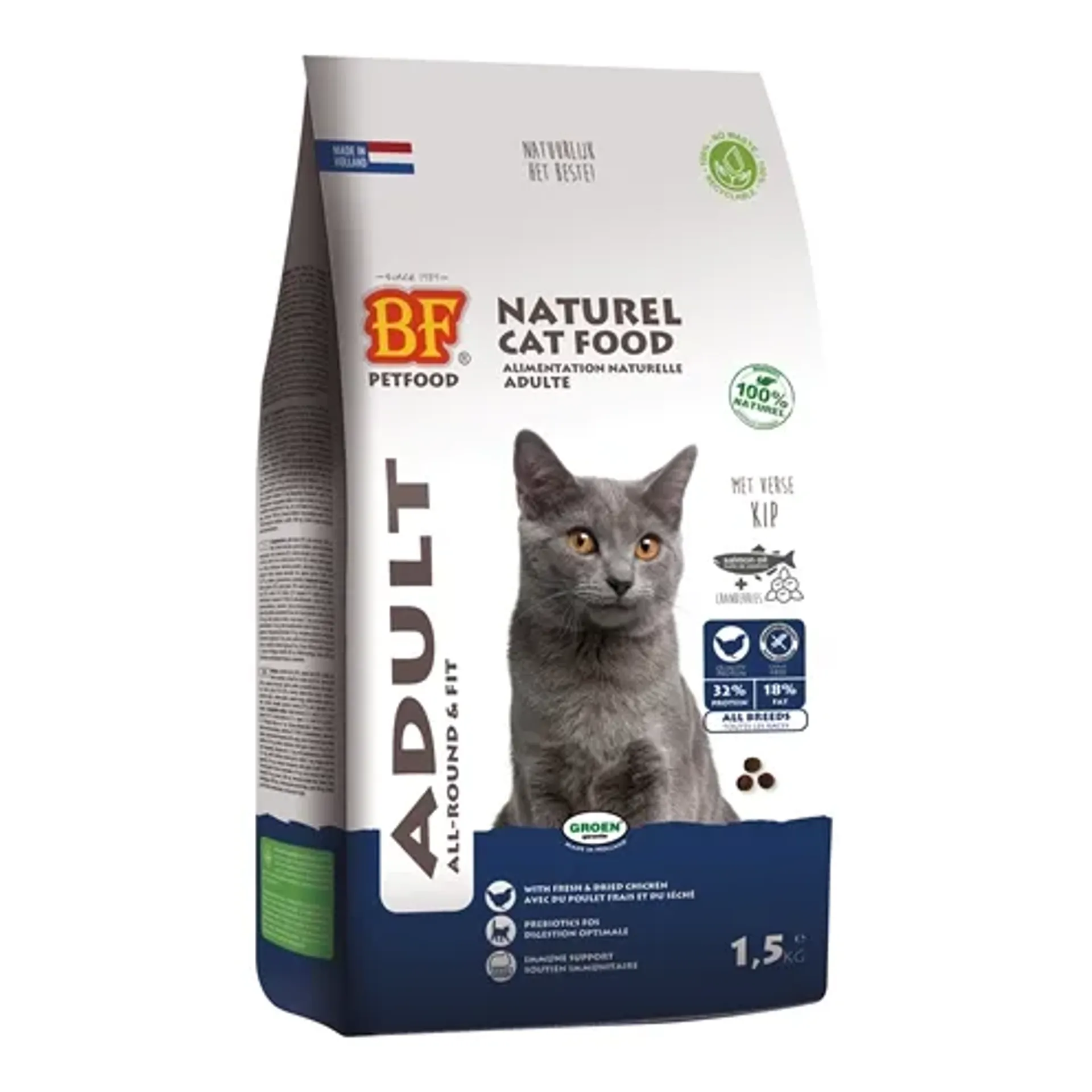 BF PETFOOD PREMIUM QUALITY KAT ADULT FIT 1,5 KG