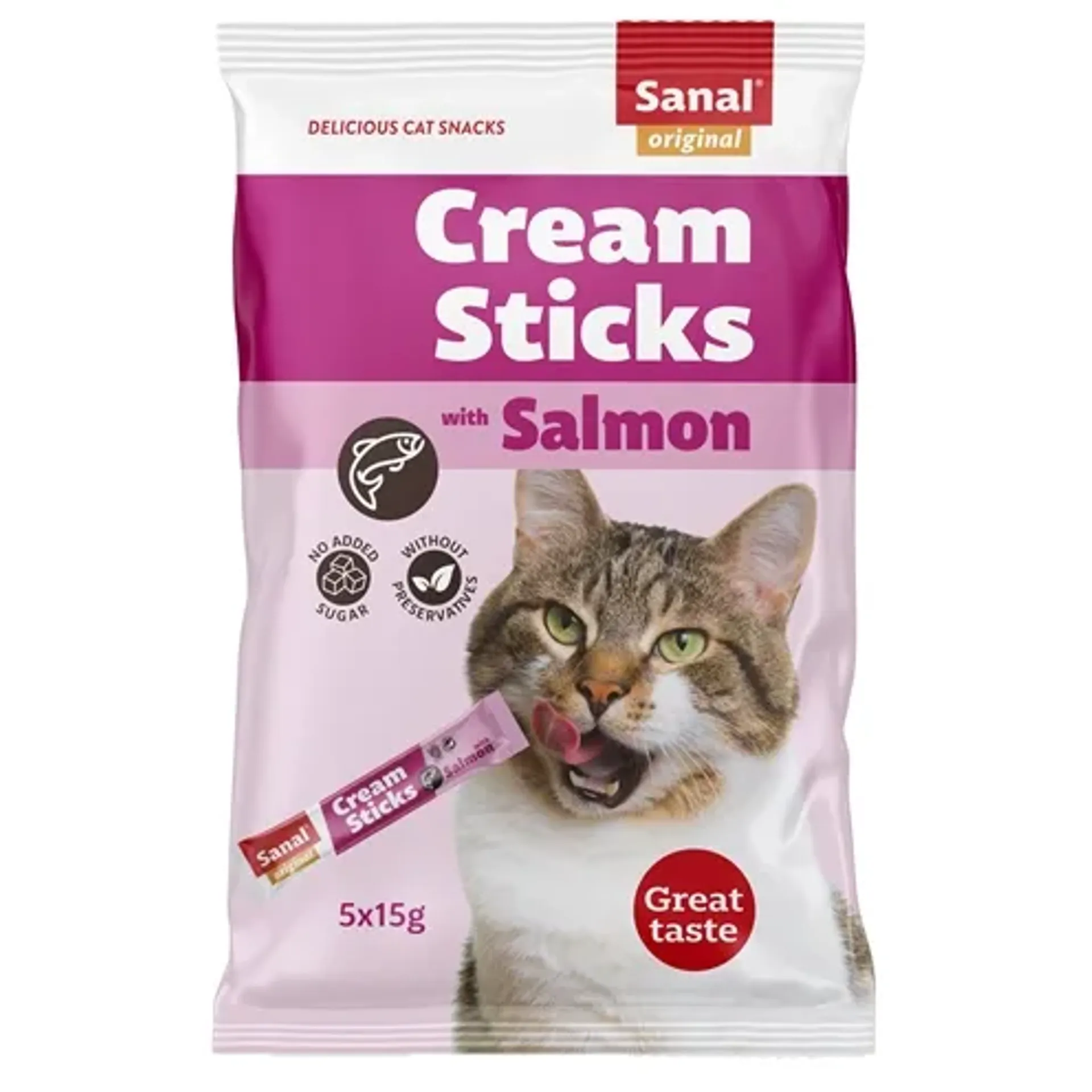 SANAL CREAM STICKS KAT ZALM 5X15 GR