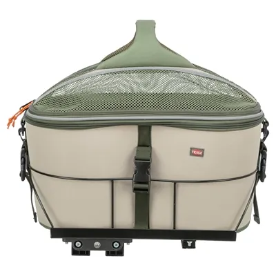 TRIXIE FIETSMAND VOOR BAGAGEDRAGER POLYESTER OLIJFGROEN / BEIGE 46X33X40 CM TRIXIE FIETSMAND VOOR BAGAGEDRAGER POLYESTER OLIJFGROEN / BEIGE 46X33X40 CM