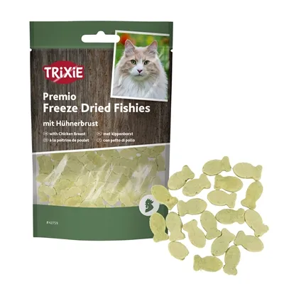 TRIXIE FREEZE DRIED FISHIES MET KIPPENBORST 20 GR TRIXIE FREEZE DRIED FISHIES MET KIPPENBORST 20 GR