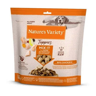 NATURES VARIETY FREEZE DRIED TOPPERS CHICKEN 120 GR NATURES VARIETY FREEZE DRIED TOPPERS CHICKEN 120 GR