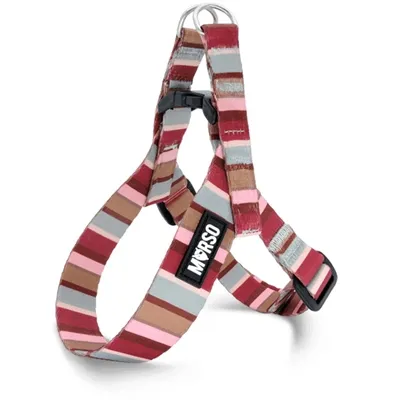 MORSO MINI HONDENTUIG VERSTELBAAR GERECYCLED SKYLINE ROOD / ROZE 29-38X2,5 CM MORSO MINI HONDENTUIG VERSTELBAAR GERECYCLED SKYLINE ROOD / ROZE 29-38X2,5 CM
