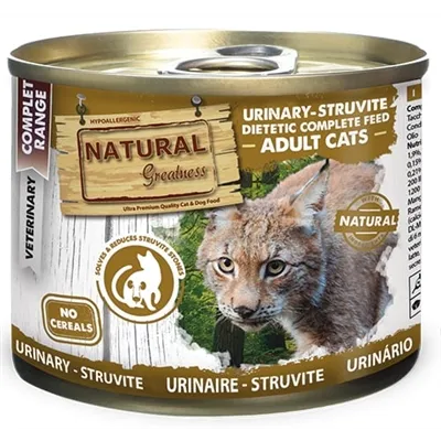 NATURAL GREATNESS CAT URINARY CARE DIETETIC JUNIOR / ADULT 200 GR NATURAL GREATNESS CAT URINARY CARE DIETETIC JUNIOR / ADULT 200 GR