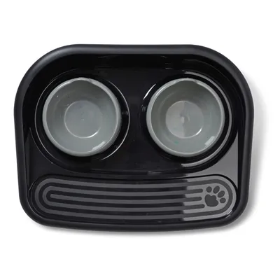 SAVIC BUTLER VOERSTATION HAPPY PLANET ZWART 45X36X8 CM SAVIC BUTLER VOERSTATION HAPPY PLANET ZWART 45X36X8 CM