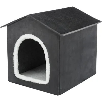 TRIXIE HONDENMAND / KATTENMAND HUIS LIVIA GRIJS / WIT 50X50X54 CM TRIXIE HONDENMAND / KATTENMAND HUIS LIVIA GRIJS / WIT 50X50X54 CM
