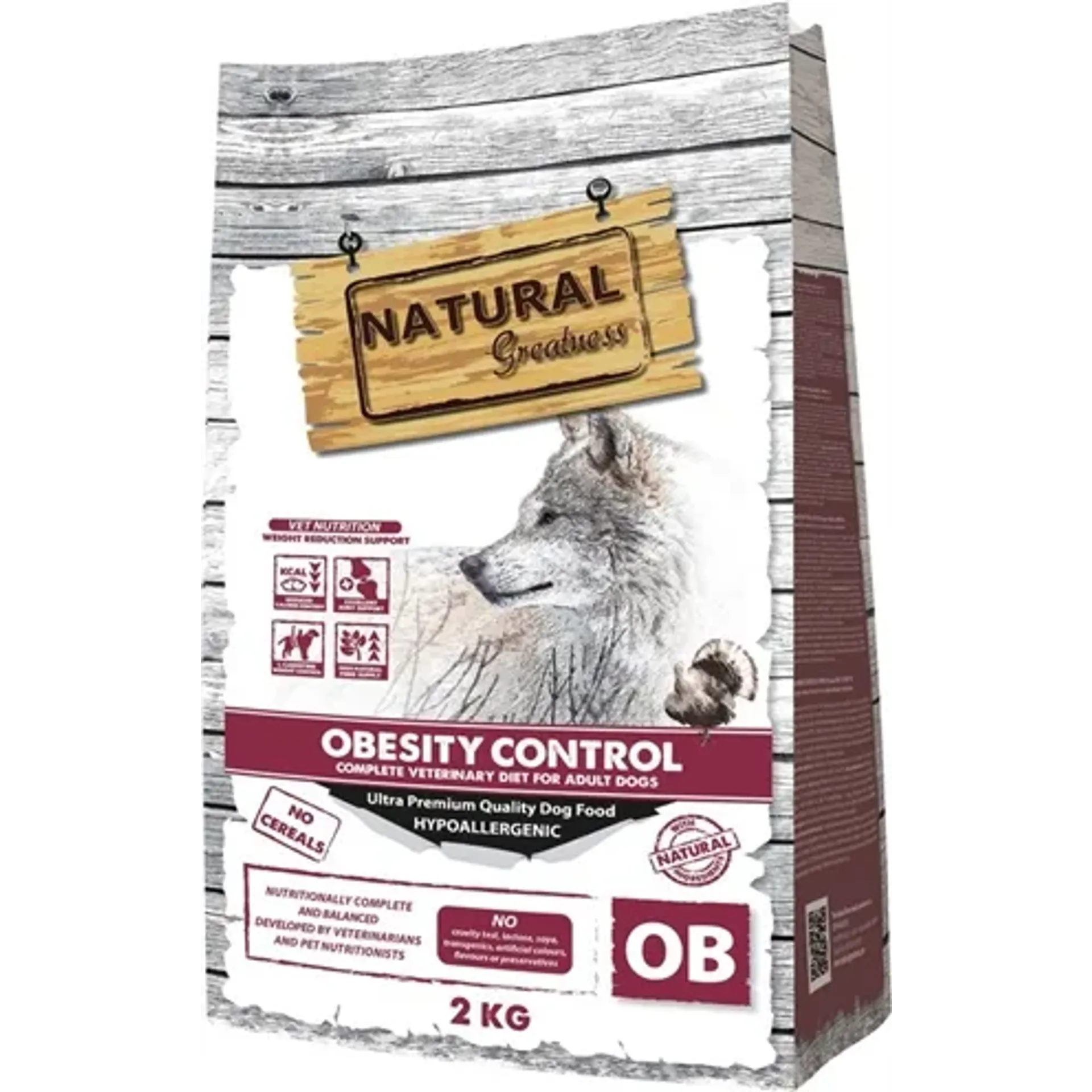 NATURAL GREATNESS VETERINARY DIET DOG OBESITY CONTROL ADULT 2 KG