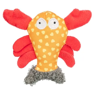 TRIXIE KREEFT STOF / PLUCHE MET KATTENKRUID / CATNIP ORANJE 9 CM TRIXIE KREEFT STOF / PLUCHE MET KATTENKRUID / CATNIP ORANJE 9 CM