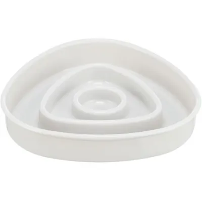 TRIXIE VOERBAK SLOWFEEDING KUNSTSTOF / TPR GRIJS 15X15 CM 350 ML TRIXIE VOERBAK SLOWFEEDING KUNSTSTOF / TPR GRIJS 15X15 CM 350 ML